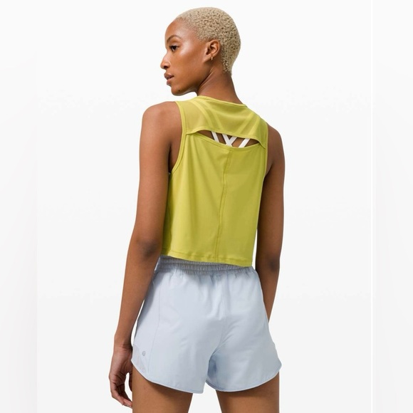 Lululemon Sculpt Tank *Cropped Yellow Pear W1CH5S fits like a 10 - Picture 2 of 8